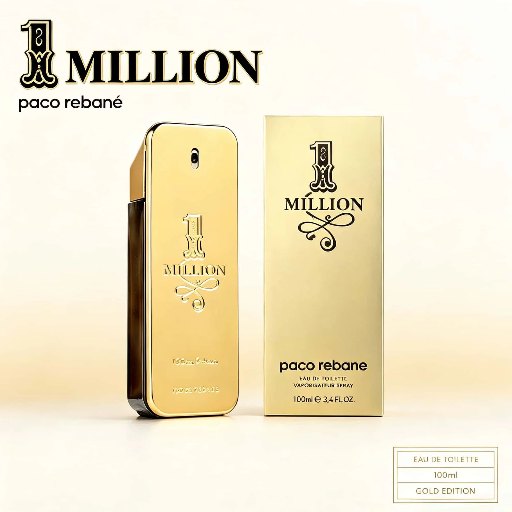 Resin Art Logo - Paco Rabanne 1 Million Eau de