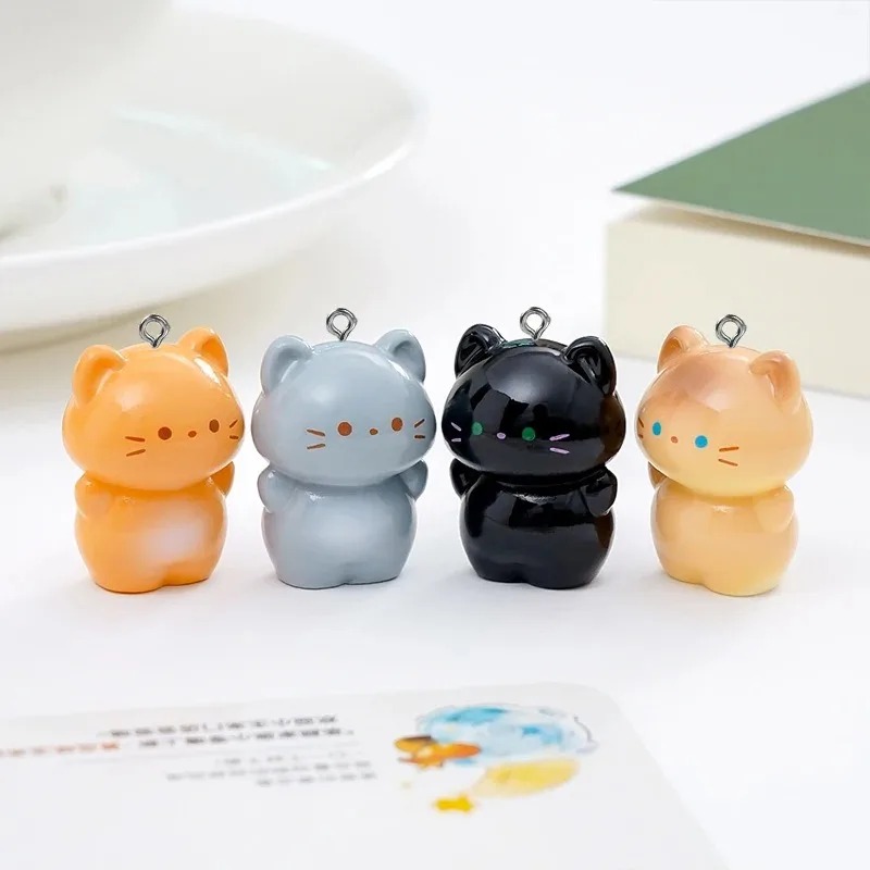10 Pack Sweet 3D Standing Kitt - Resin Art Earrings 评论和价格