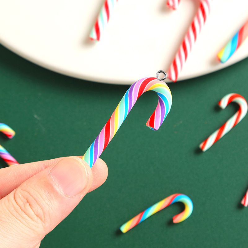 10pcs Cute Clay Christmas Pend - Resin Art Earrings 评论和价格