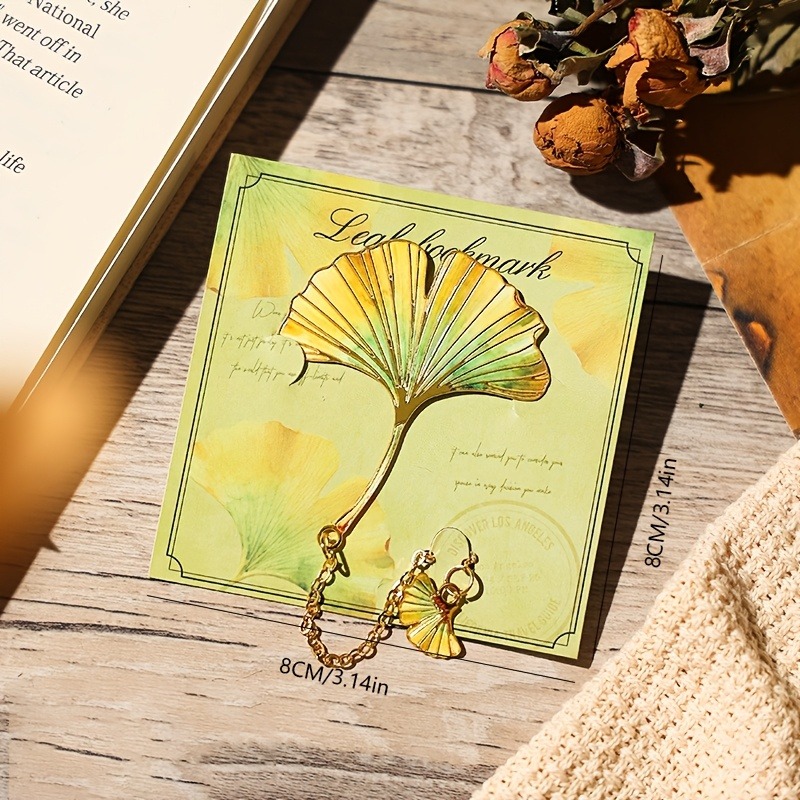 1 Pcs Vintage Leaf Bookmark Wi - Resin Art Bookmark 评论和价格