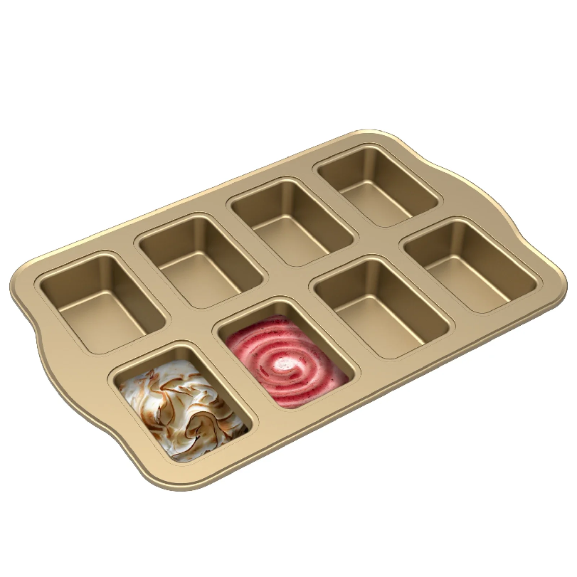 Non Stick Cupcake Cake Pans 8  - Tray Mold Rectangle 评论和价格