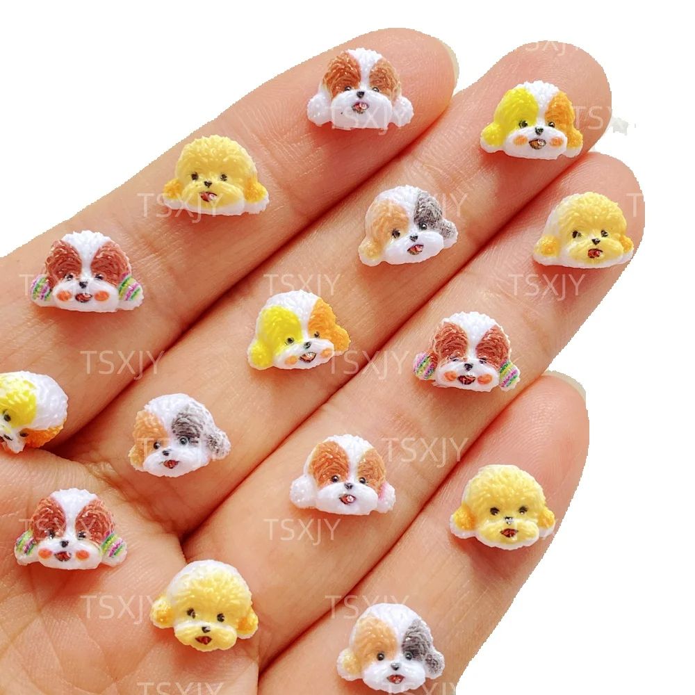 50Pcs Cute Mini Cartoon animal - Resin Art Design For Wedding 评论和价格