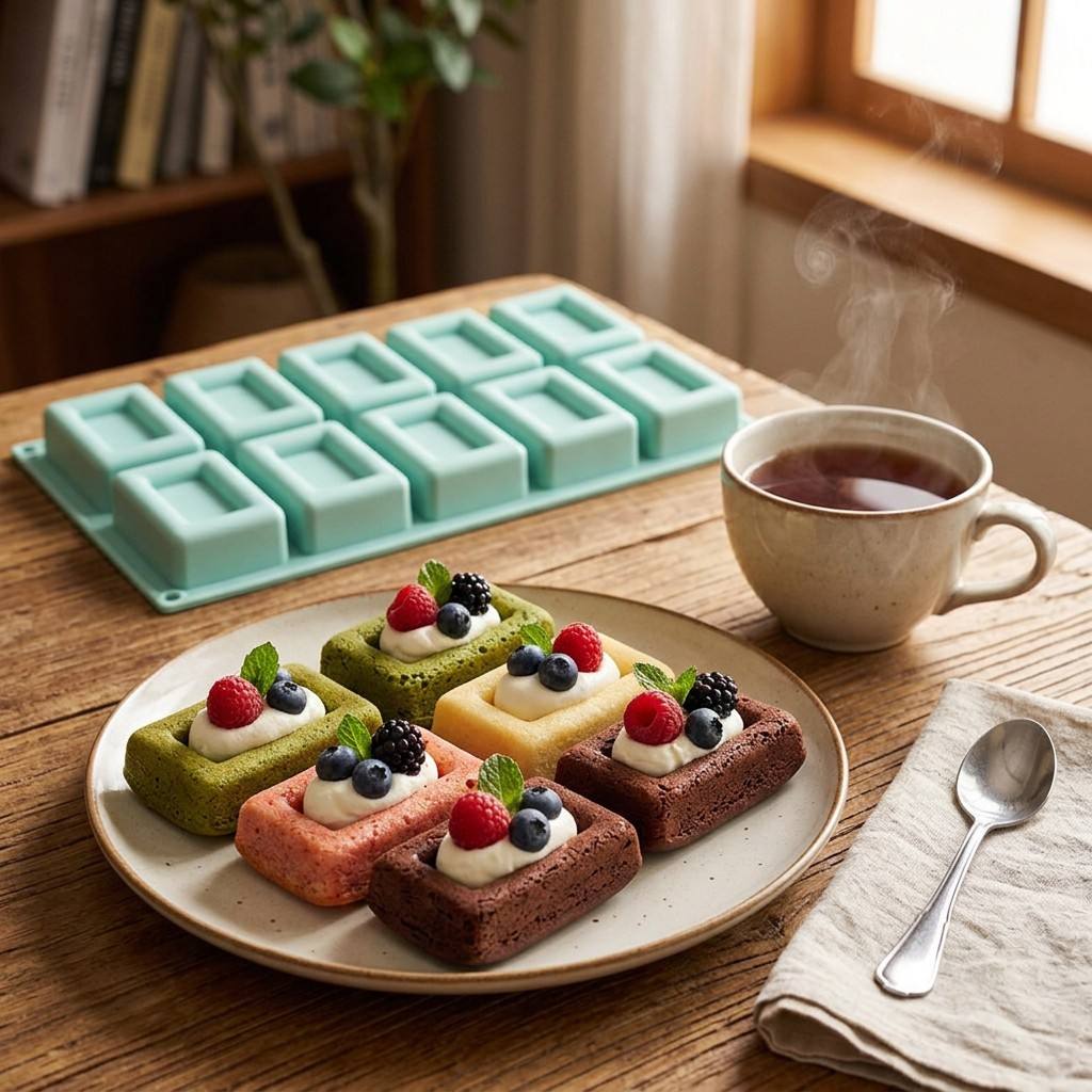 Non-stick 10-Hole Rectangle Si - Tray Mold Rectangle 评论和价格