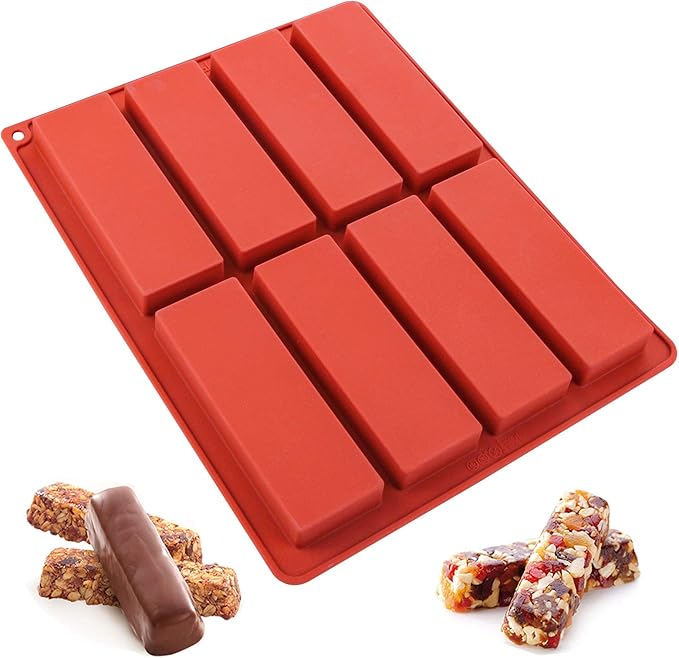 8-Cavity Butter Mould, Granola - Tray Mold Rectangle 评论和价格