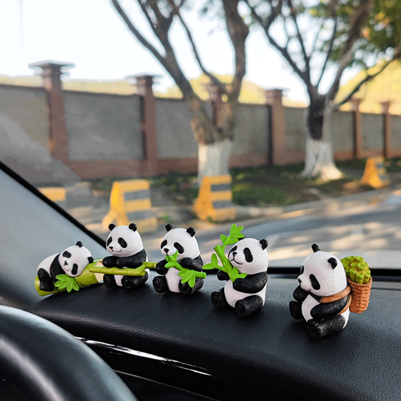 New Cute Panda Design Car Cons - Resin Art Design For Wedding 评论和价格