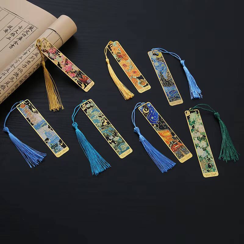 1-6-12 Pcs Creative Metal Book - Resin Art Bookmark 评论和价格