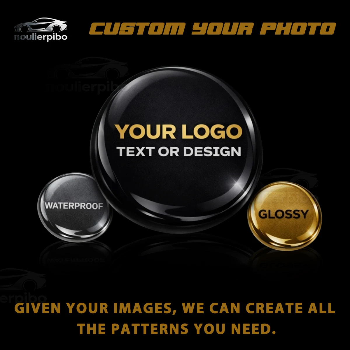 Custom 3D Resin Car Sticker Pe - Resin Art Logo 评论和价格