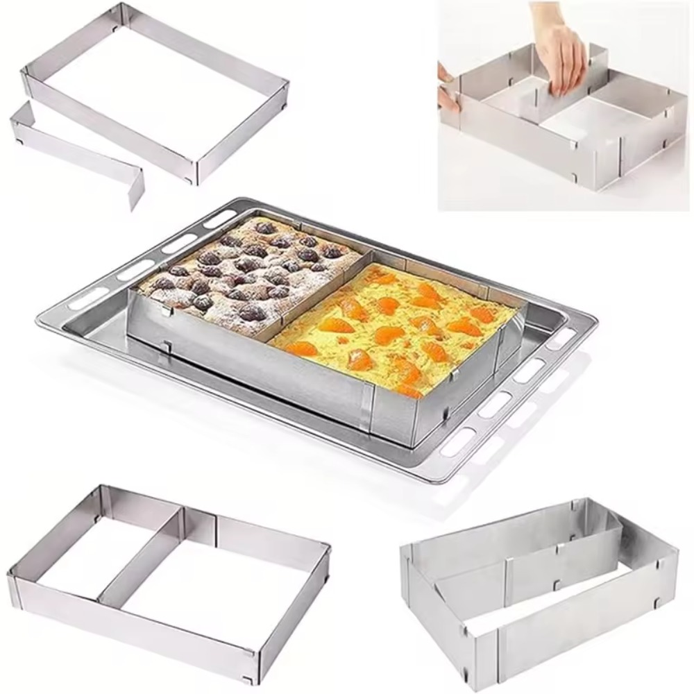 Stainless Steel Adjustable Mou - Tray Mold Rectangle 评论和价格