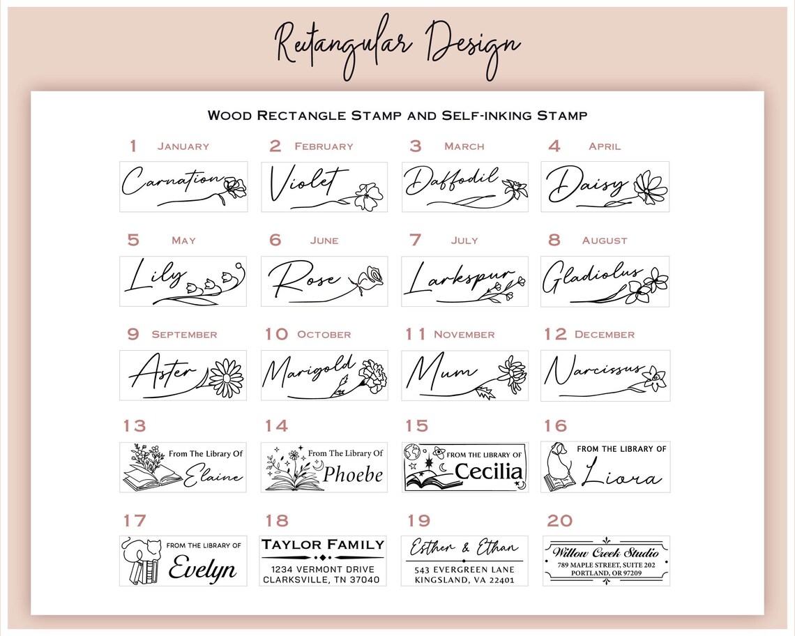 Rectangle logo Design Stamp Fr - Resin Art Logo 评论和价格
