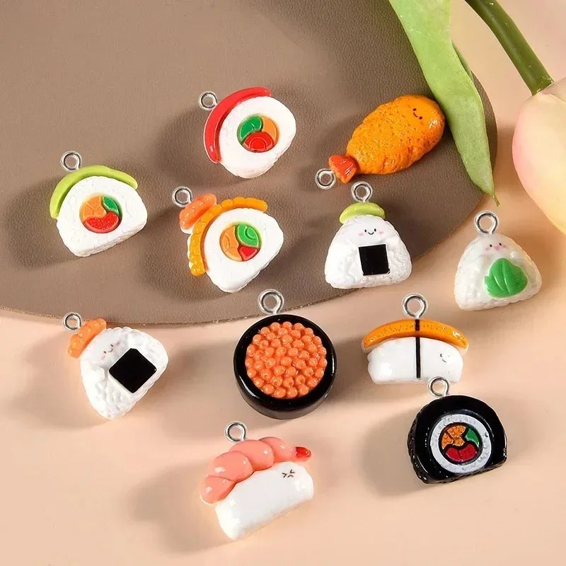 10Pcs Mini Food Resin Charms S - Resin Art Earrings 评论和价格
