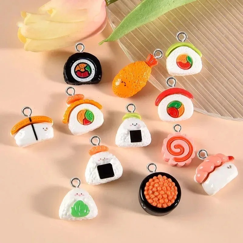 10Pcs Mini Food Resin Charms S - Resin Art Earrings 评论和价格
