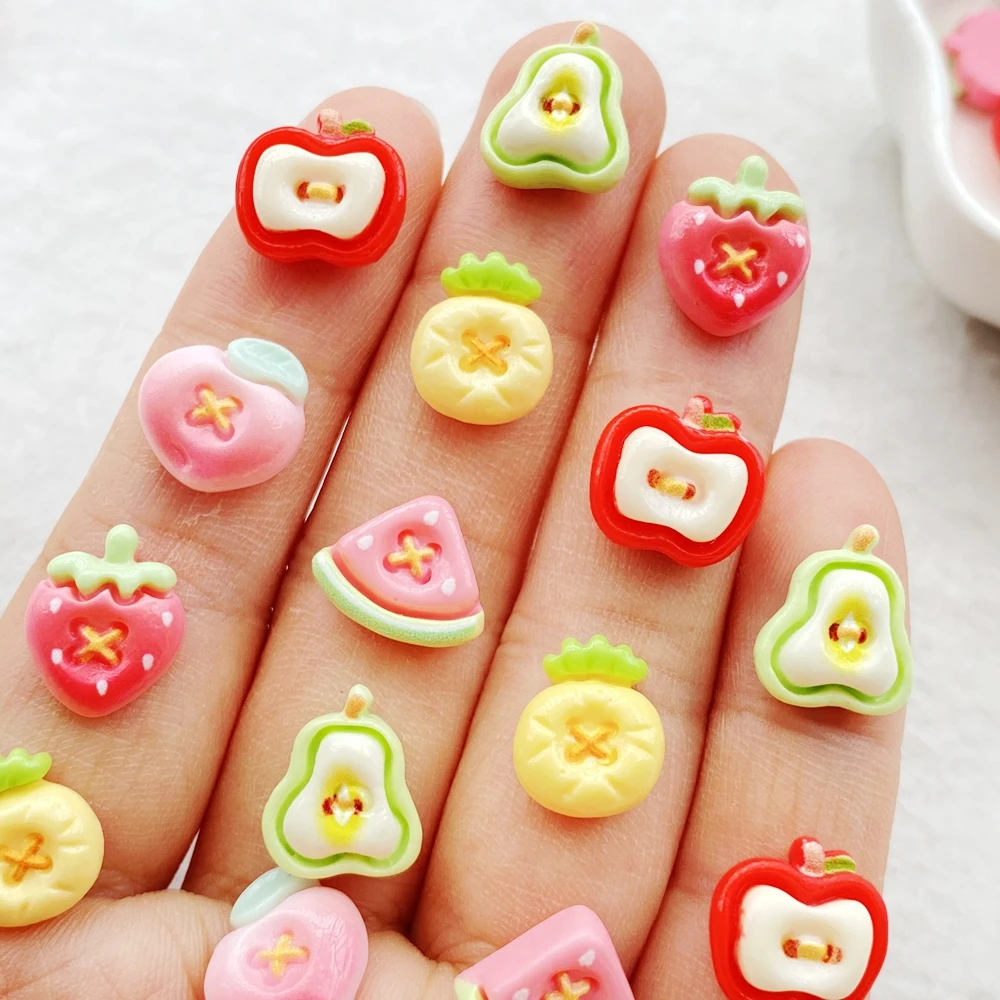 30Pcs Cute Mini Fruits Strawbe - Resin Art Design For Wedding 评论和价格