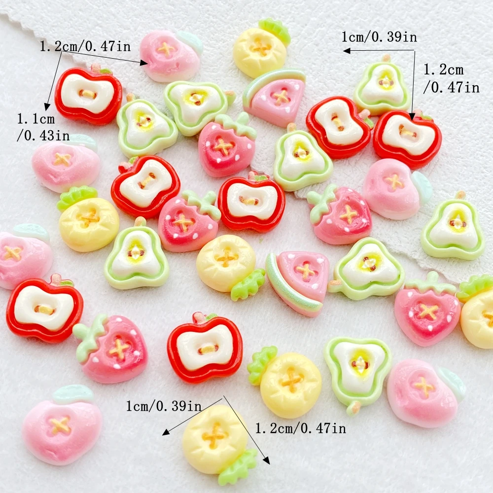 30Pcs Cute Mini Fruits Strawbe - Resin Art Design For Wedding 评论和价格