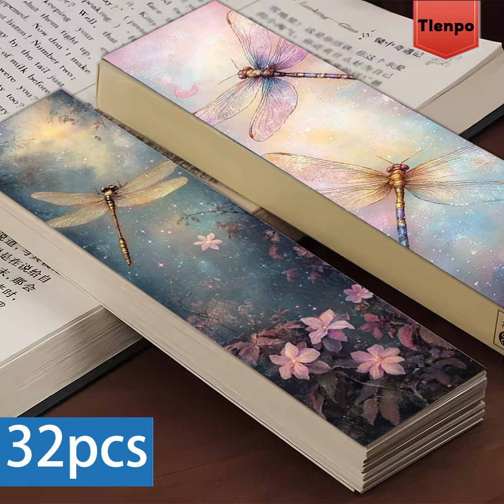 32pcs, Starlight Dragonfly the - Resin Art Bookmark 评论和价格
