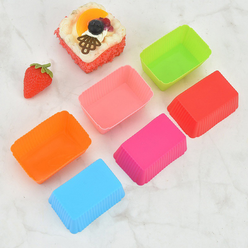 6PCS Cake Mold Silicone Rectan - Tray Mold Rectangle 评论和价格
