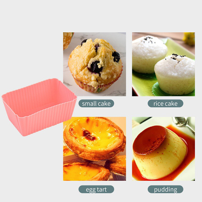 6PCS Cake Mold Silicone Rectan - Tray Mold Rectangle 评论和价格