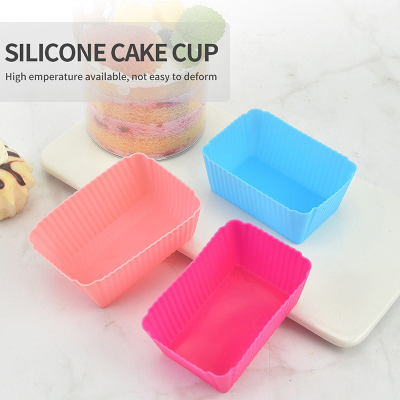 6PCS Cake Mold Silicone Rectan - Tray Mold Rectangle 评论和价格