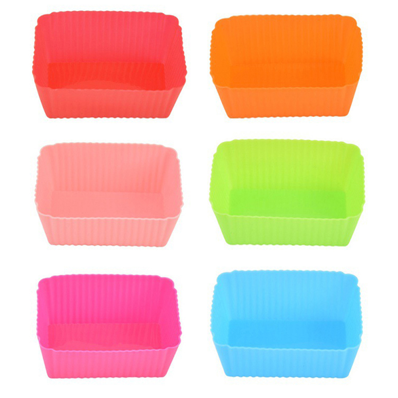 6PCS Cake Mold Silicone Rectan - Tray Mold Rectangle 评论和价格