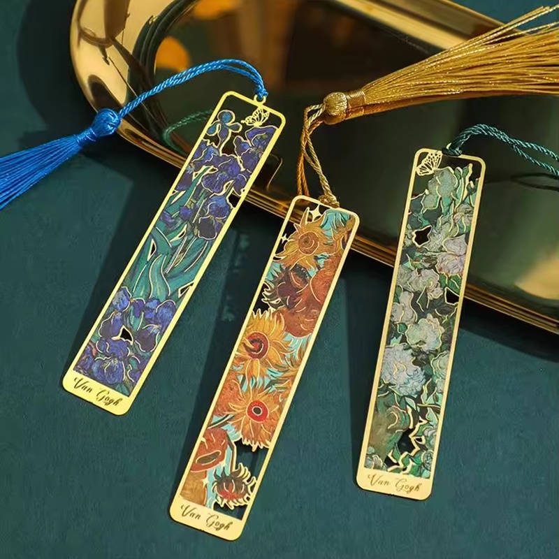 Vintage Painting Metal Bookmar - Resin Art Bookmark 评论和价格