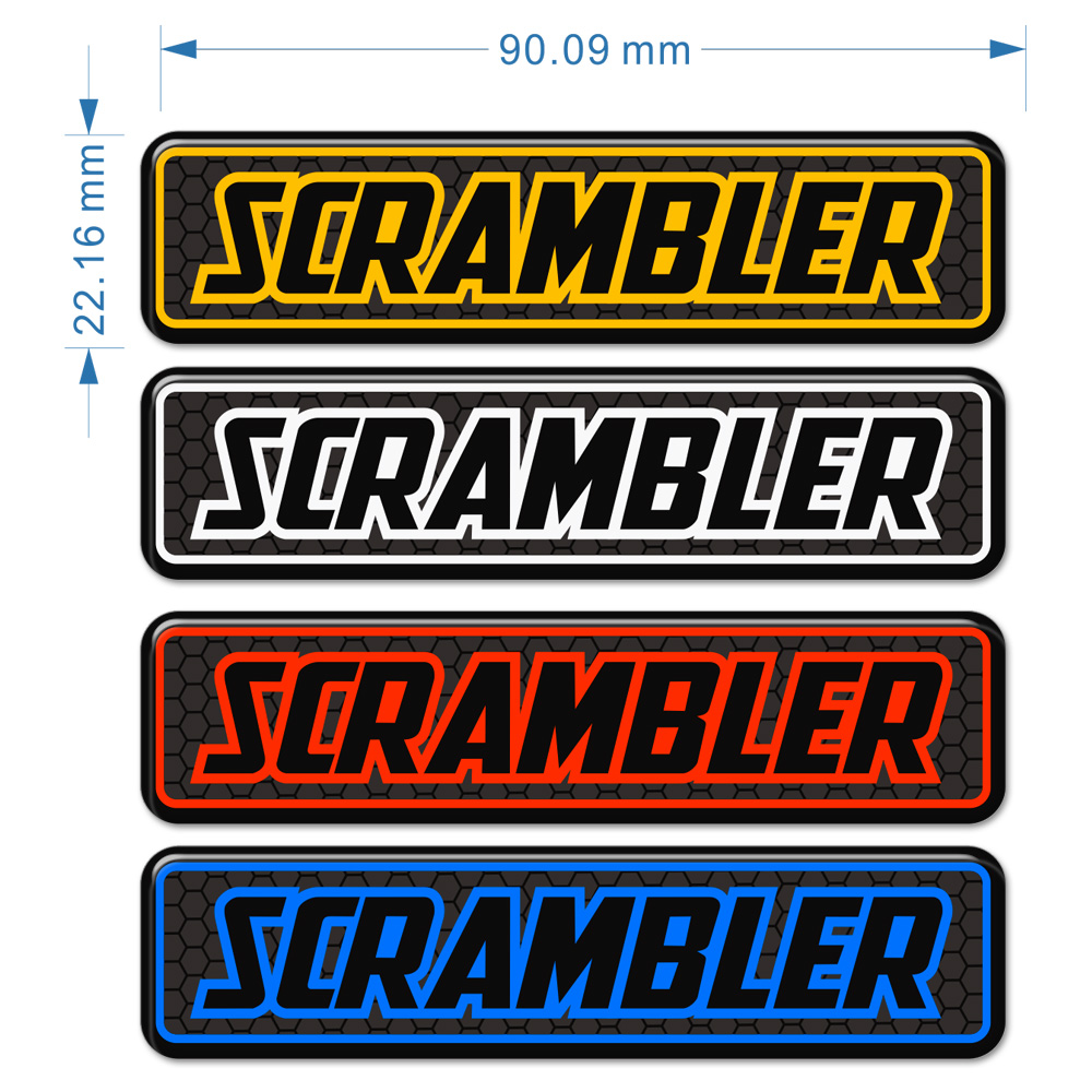 For DUCATI Scrambler Tank Pad  - Resin Art Logo 评论和价格