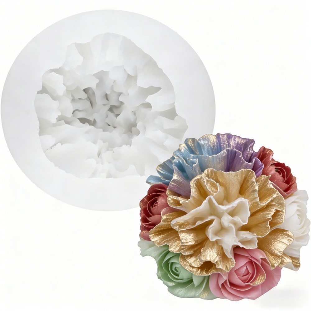 3-Piece Silicone Molds for Ros - Resin Art Design For Wedding 评论和价格