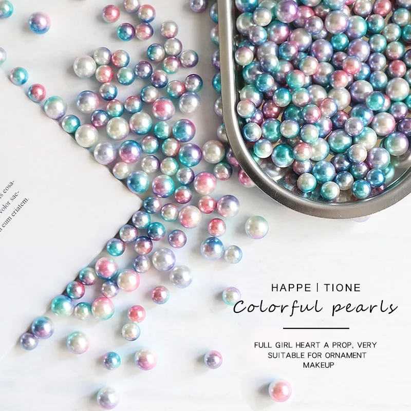 200Pcs Round Pearl Gradient Ma - Resin Art Design For Wedding 评论和价格