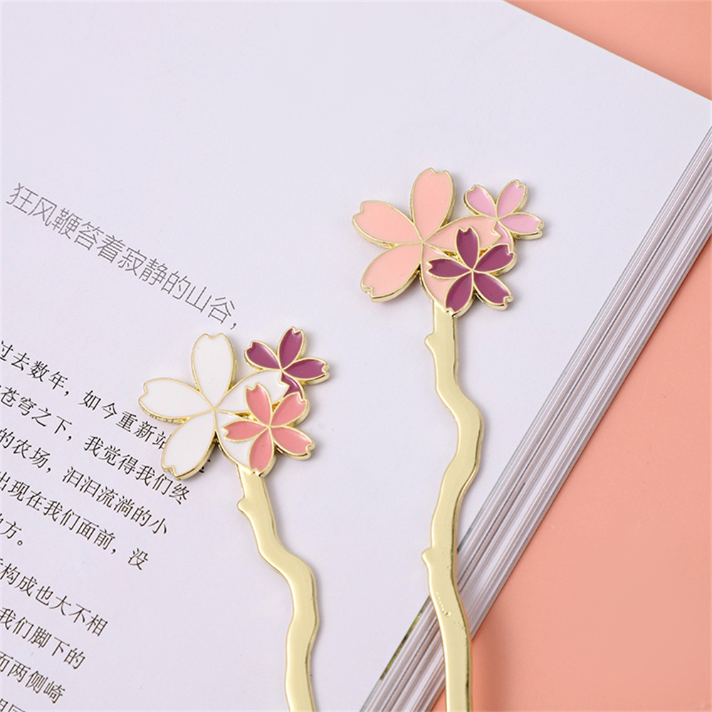 Metal Sakura Bookmark Creative - Resin Art Bookmark 评论和价格