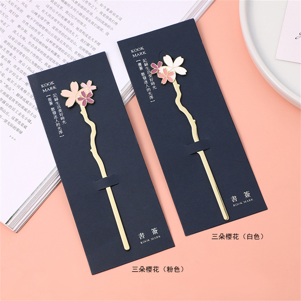Metal Sakura Bookmark Creative - Resin Art Bookmark 评论和价格
