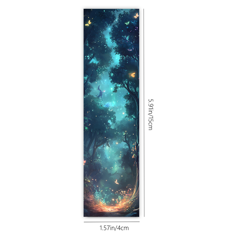 32pcs, Fantasy Forest Starry S - Resin Art Bookmark 评论和价格