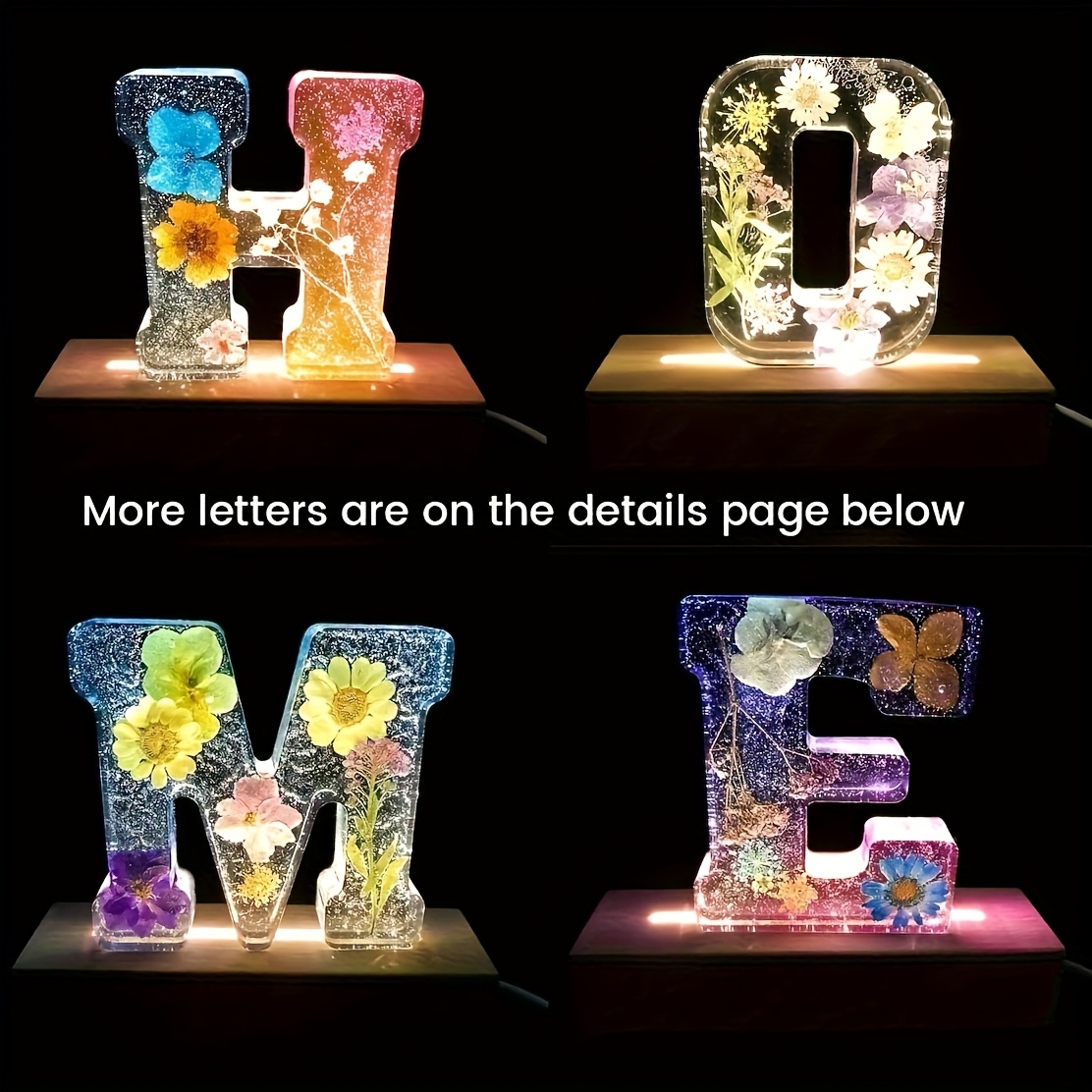 7-Inch Large Letter Resin Mold - Resin Art Logo 评论和价格
