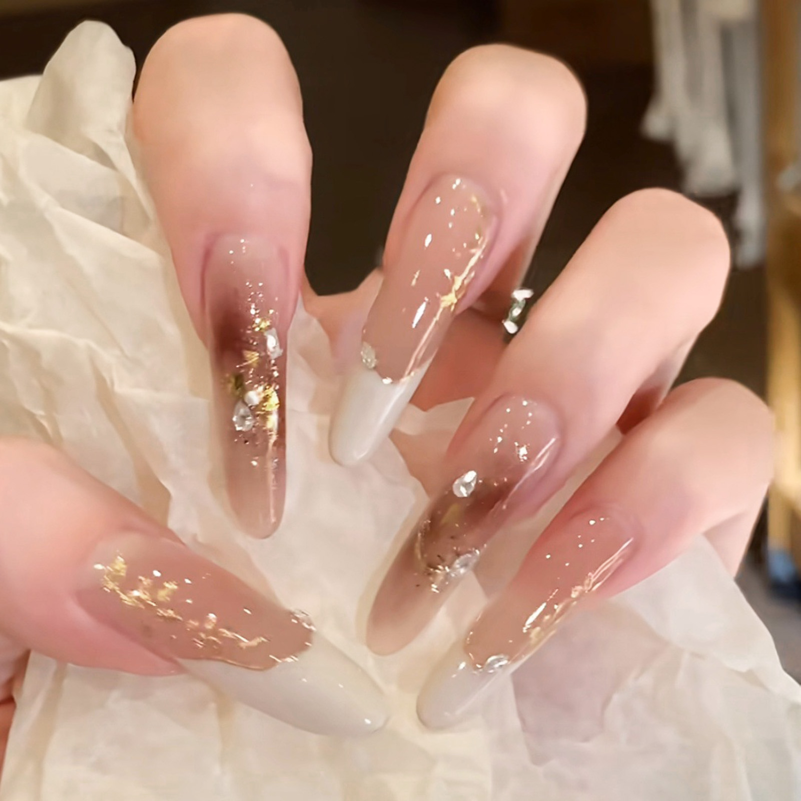 10pcs Cat Eye Print French Nai - Resin Art Design For Wedding 评论和价格