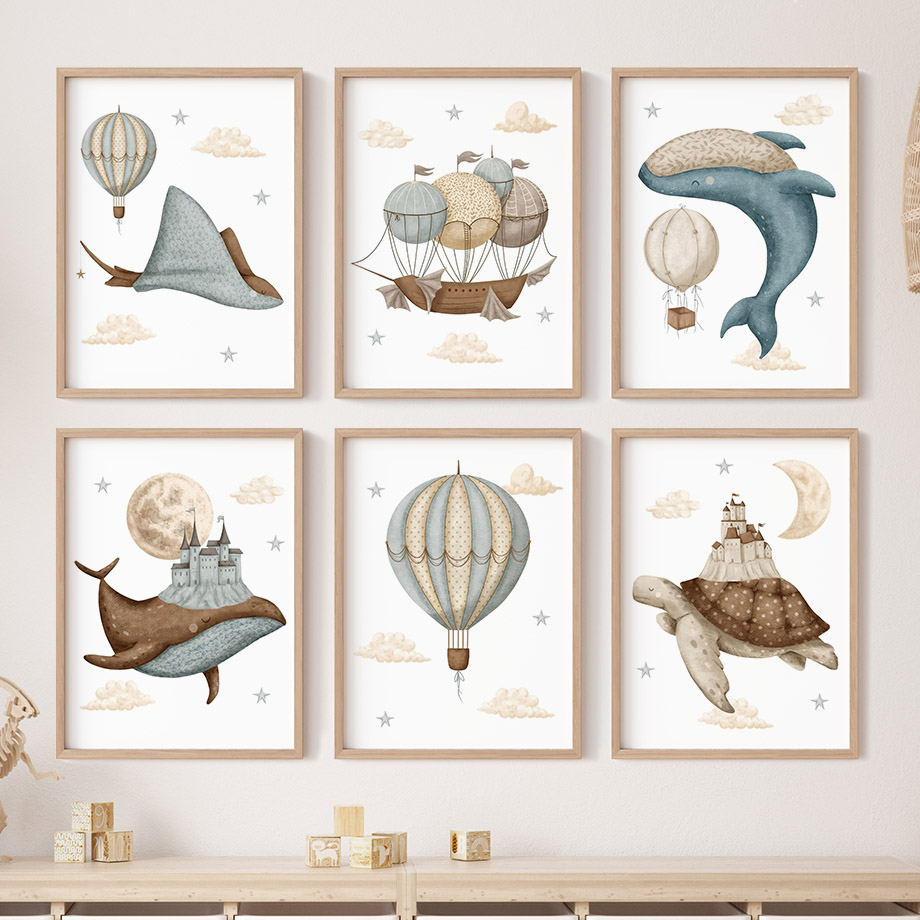 Whale Turtle Castle Balloon No - Resin Art Baby 评论和价格