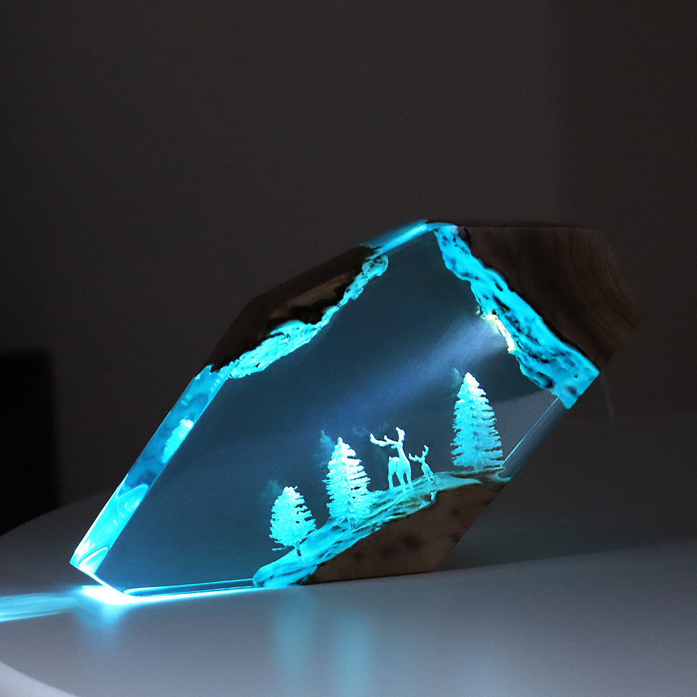 Forest Fairy Deer Desktop Art  - Resin Art Baby 评论和价格