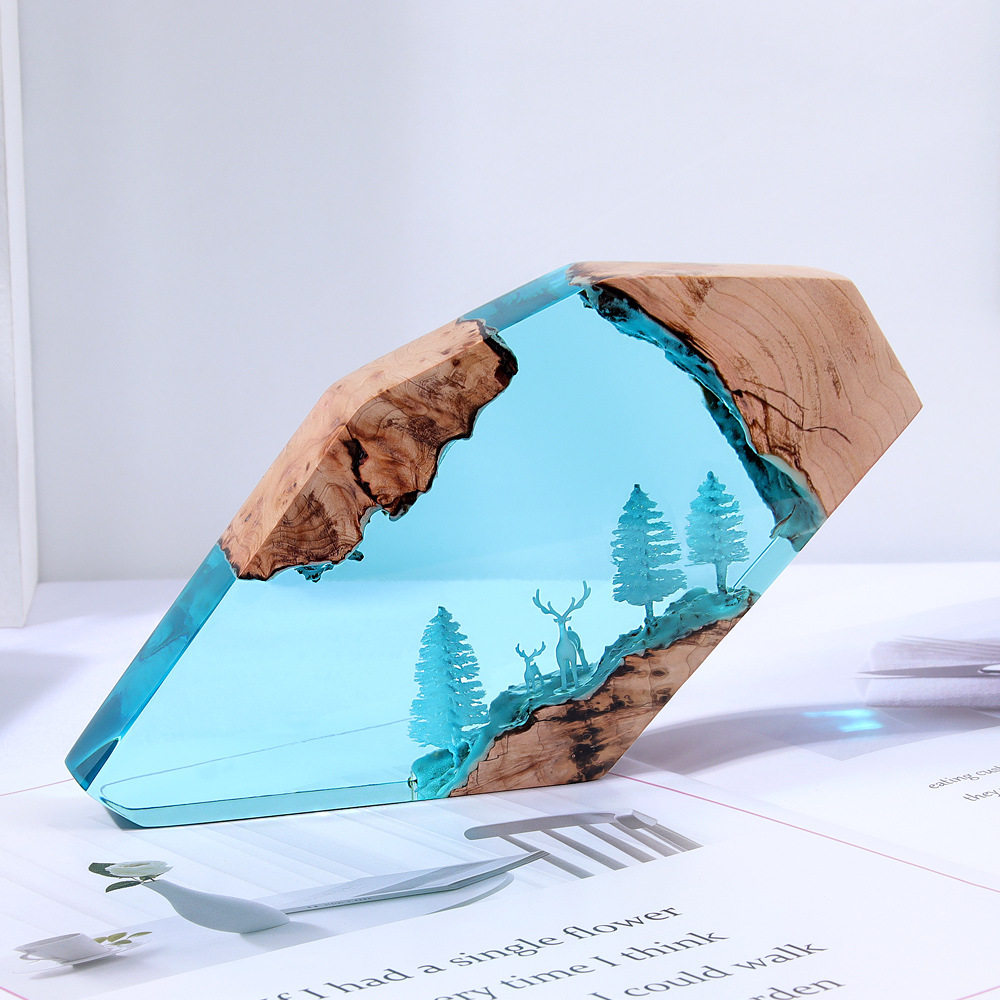 Forest Fairy Deer Desktop Art  - Resin Art Baby 评论和价格