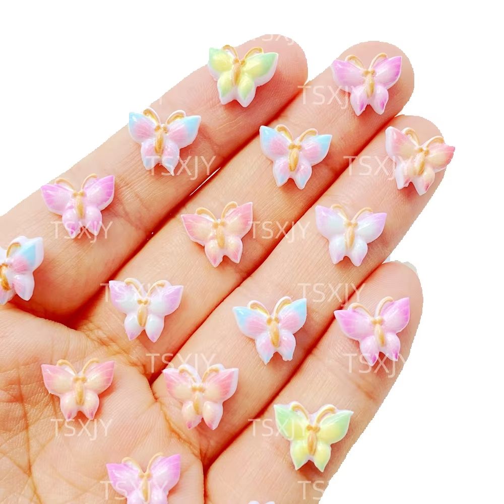 100Pcs Cute Mini Colorful Butt - Resin Art Design For Wedding 评论和价格