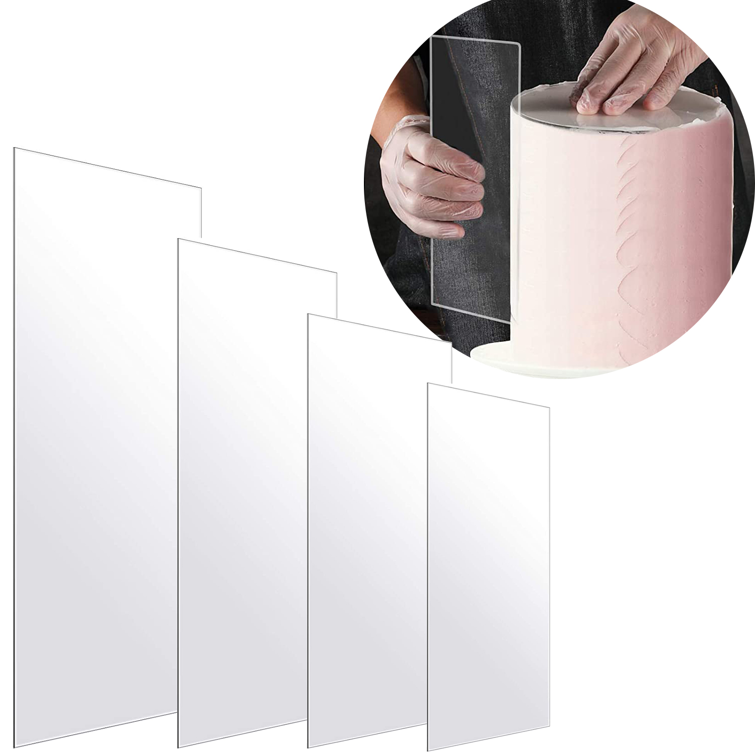 2pcs Rectangle Acrylic Art Bla - Tray Mold Rectangle 评论和价格