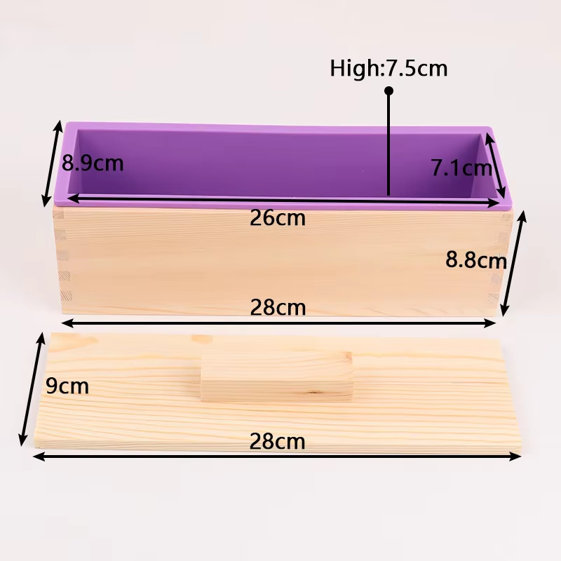 1200ml Rectangle Silicone Soap - Tray Mold Rectangle 评论和价格