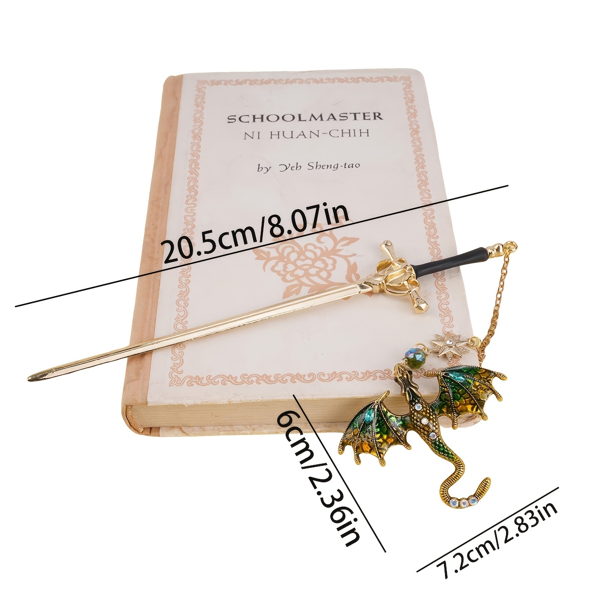Bview Art Medieval Dragon Swor - Resin Art Bookmark 评论和价格